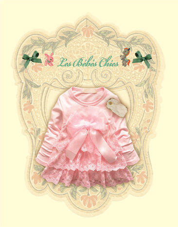 Tuniek "MARIE LOUISE" met kant en strik