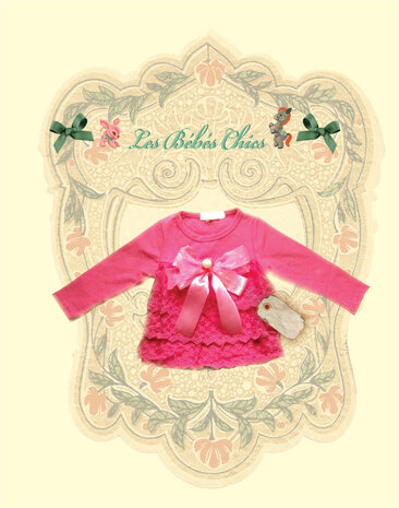 Tuniek "MARIE LOUISE" met kant en strik